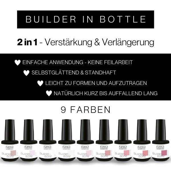 Builder Gel in Bottle Probierset