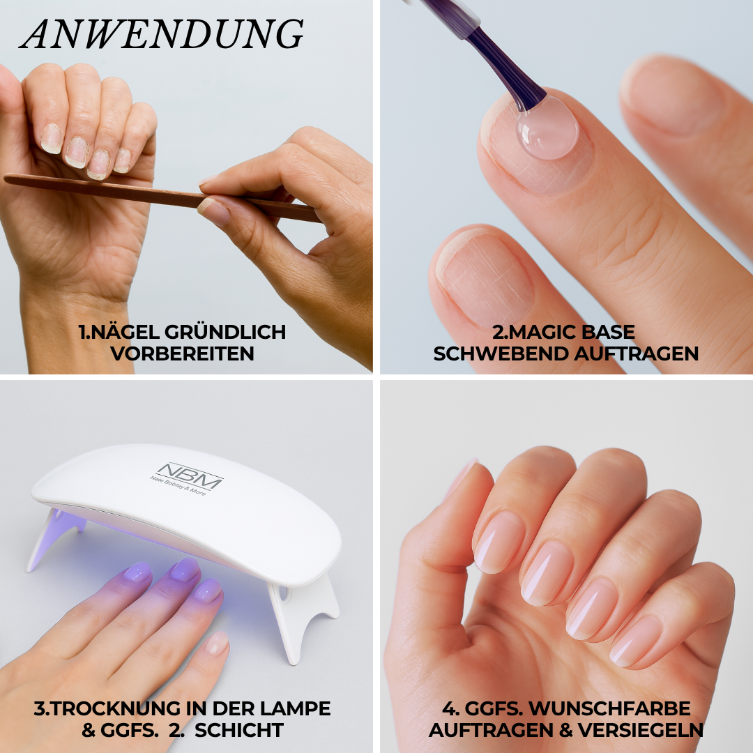 Magic Base Set(ohne Lampe) – dein Start zu starken Nägeln