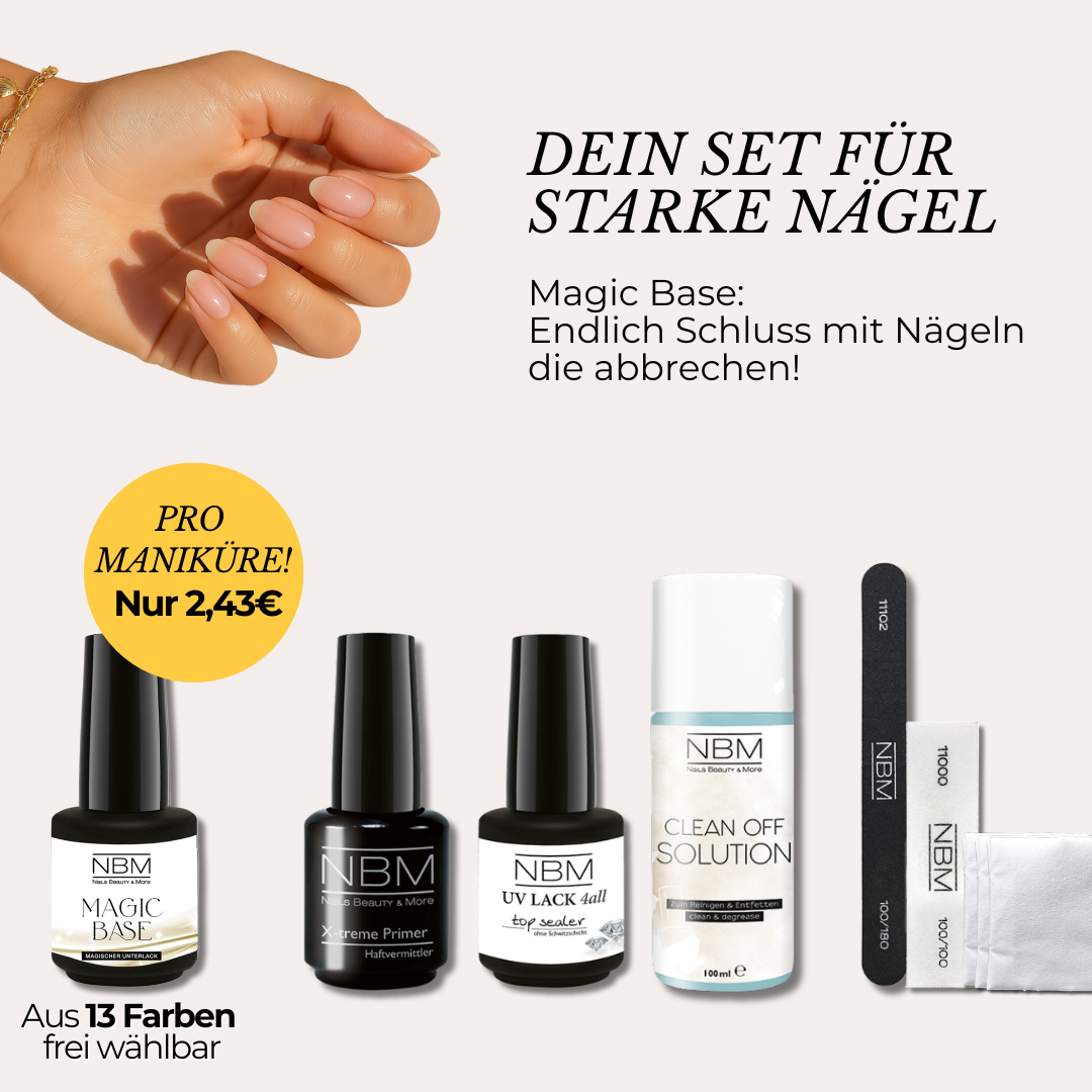 Magic Base Set(ohne Lampe) – dein Start zu starken Nägeln