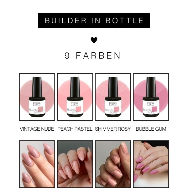 Builder Gel in Bottle - peach pastel