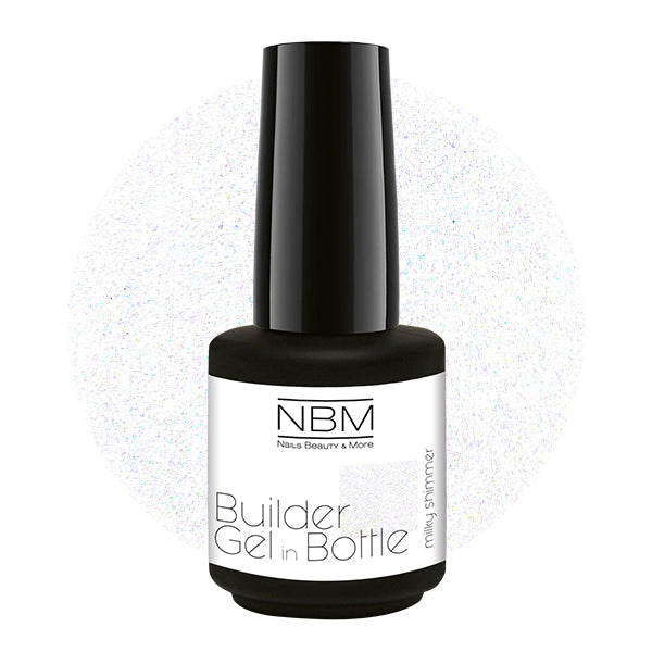 Builder Gel in Bottle - milky shimmer
