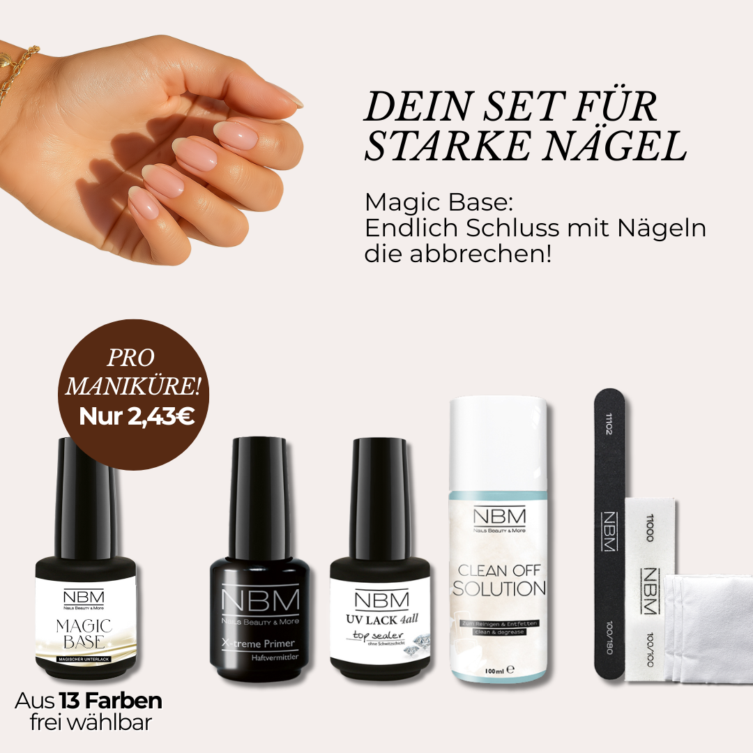 Magic Base Set(ohne Lampe) – dein Start zu starken Nägeln