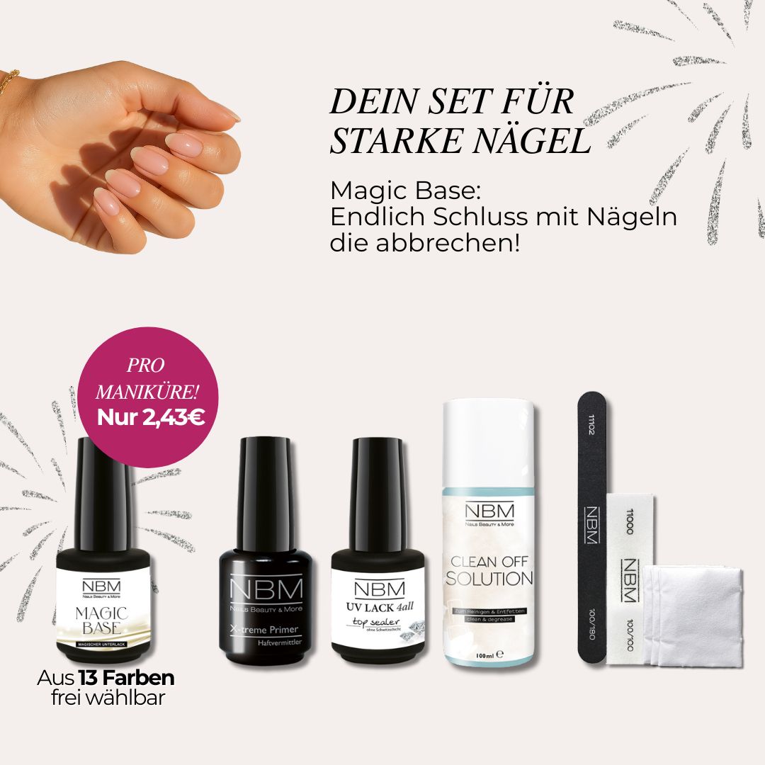 Magic Base Set(ohne Lampe) – dein Start zu starken Nägeln