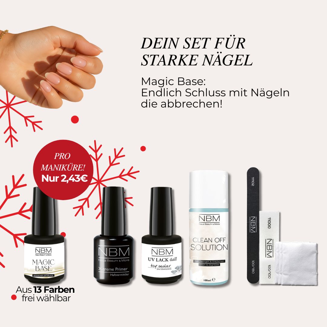 Magic Base Set(ohne Lampe) – dein Start zu starken Nägeln