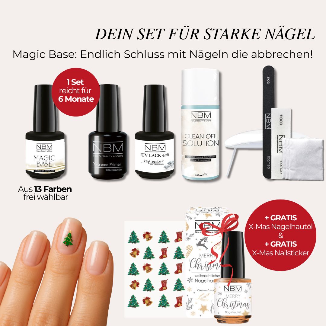 🎄 Magic Base Christmas Starter-Set – für starke, schöne Nägel wie im Studio
